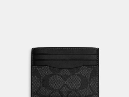 Coach Cartera Slim Id Card Case en Signature Canvas *en existencia* Online Hot Sale