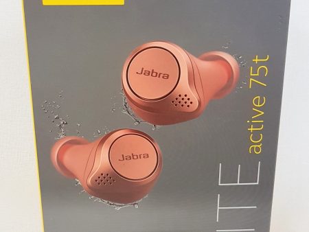 Jabra Elite Active 75t True Wireless Earbuds Headphones ORANGE Hot on Sale