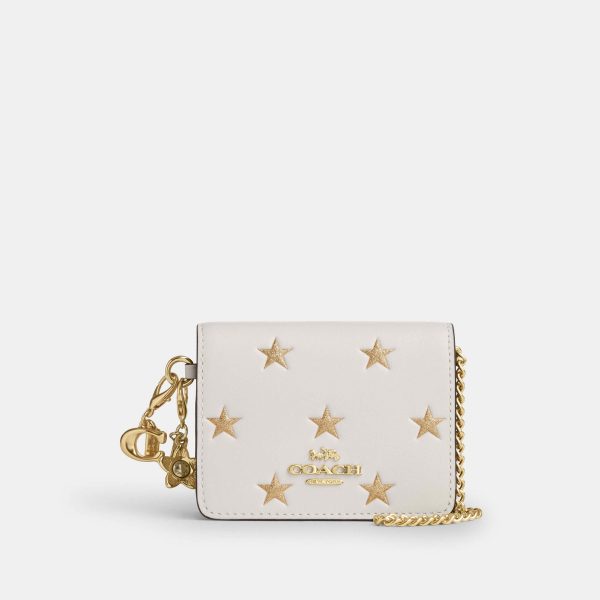 Coach Cartera Mini Con Cadena Boxed Set Estrellas *en existencia* Discount