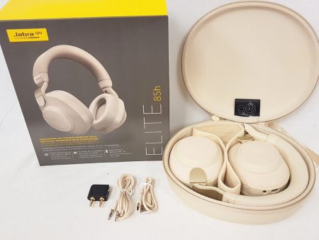 JABRA Elite 85h Ear-Cup (Over the Ear) Wireless Headphones - BEIGE LIKE NEW For Cheap