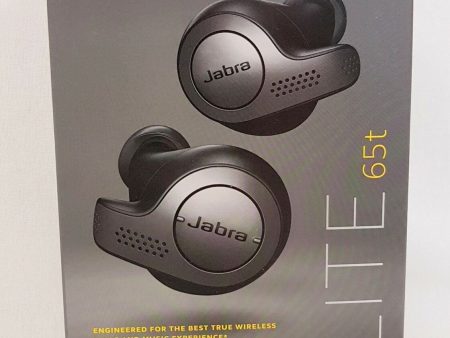 Jabra - Elite 65t True Wireless Earbud Headphones - Titanium Black LIKE NEW Online now