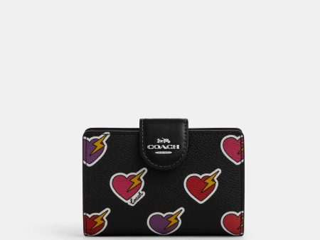 Coach Cartera Medium Corner Corazón Bolt Print  *bajo pedido* For Discount