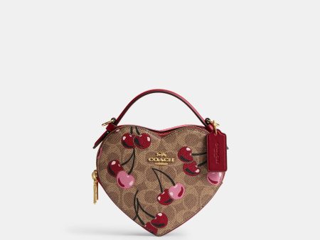 Coach Bolsa Corazón Crossbody Print Cherry en Signature Canvas *bajo pedido* Discount