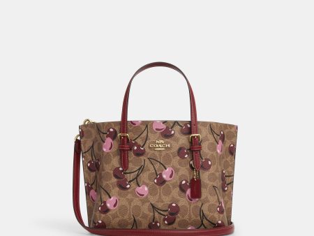 Coach Bolsa Mollie Tote 25 Print Cherry en Signature Canvas *bajo pedido* on Sale