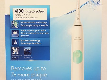 PHILIPS Sonicare Protective Clean 4100 Electric Toothbrush,  HX681A - WHITE AQUA Online now