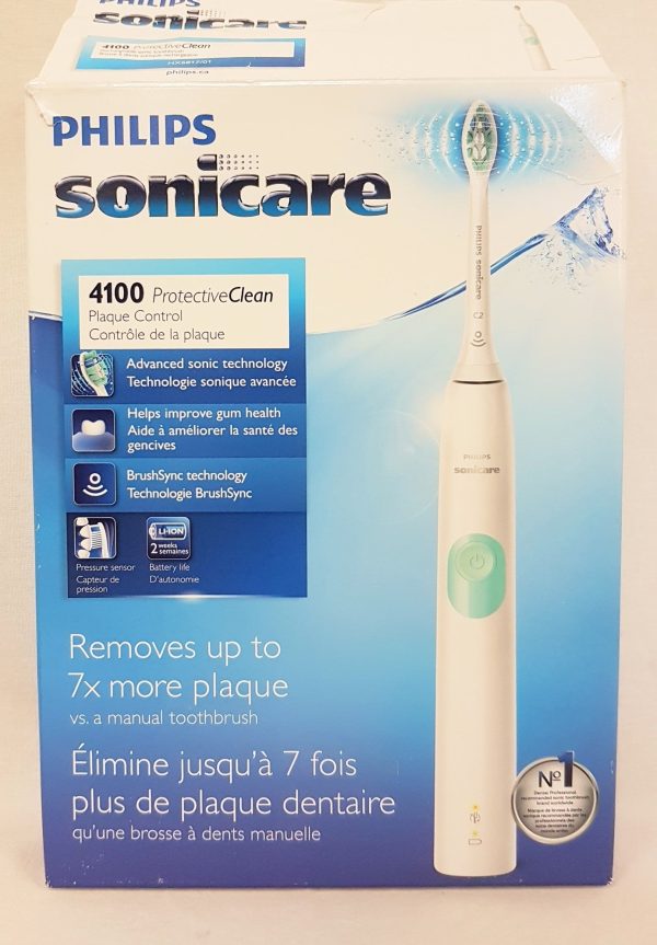 PHILIPS Sonicare Protective Clean 4100 Electric Toothbrush,  HX681A - WHITE AQUA Online now