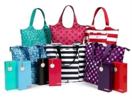 CALIFORNIA INNOVATIONS Set of 6 Fold Down Insulated Market Totes Fashion