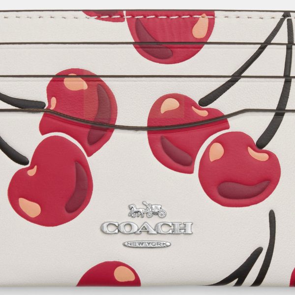 Coach Cartera Slim ID Case Print Cherry *bajo pedido* Online