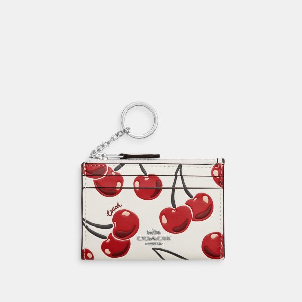 Coach Cartera Mini Skinny ID Case Print Cherry *bajo pedido* Cheap