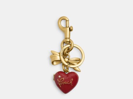 Coach Charm Corazón con Moño Locket  *bajo pedido* Online