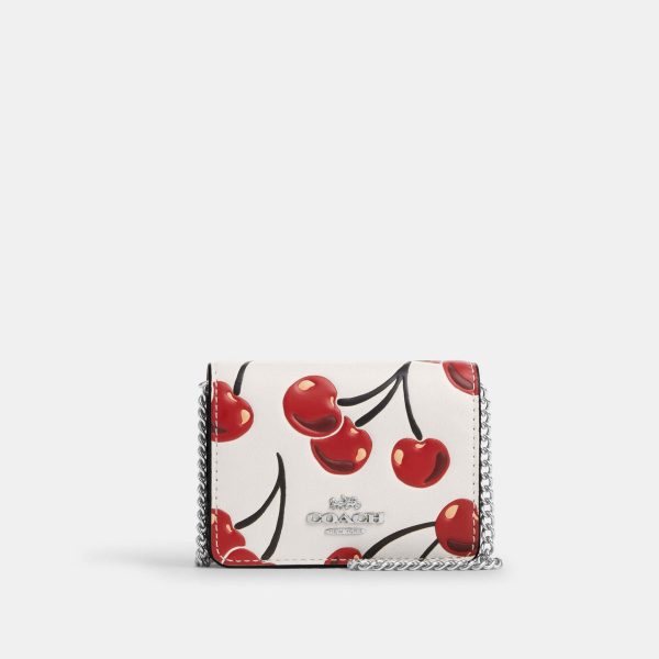 Coach Cartera Mini con Cadena Print Cherry *bajo pedido* Cheap