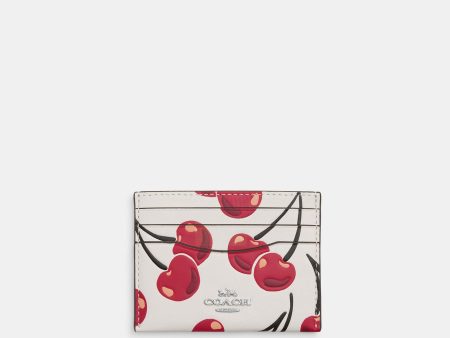 Coach Cartera Slim ID Case Print Cherry *bajo pedido* Online