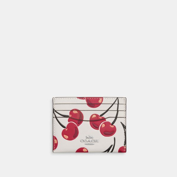 Coach Cartera Slim ID Case Print Cherry *bajo pedido* Online