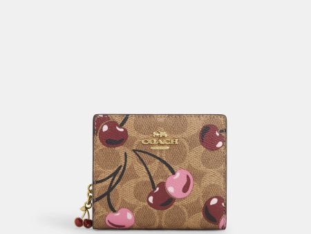 Coach Cartera Snap Print Cherry en Signature Canvas *bajo pedido* Supply